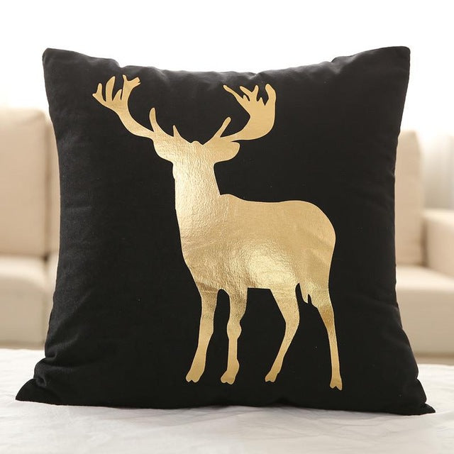 BLACK GOLD CUSHION