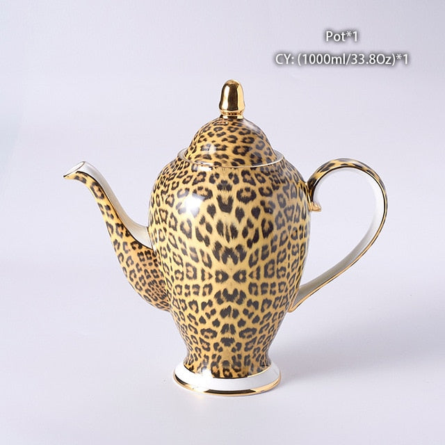 LEOPARD TEACUP COLLECTION SET