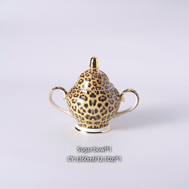 LEOPARD TEACUP COLLECTION SET