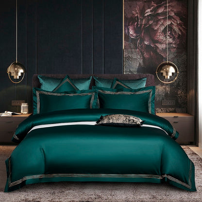 BELVEDERE DUVET COVER &amp; SHAMS EGYPTIAN COTTON 1200TC