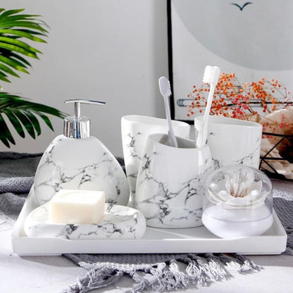 MARBLE BATHROOM SET